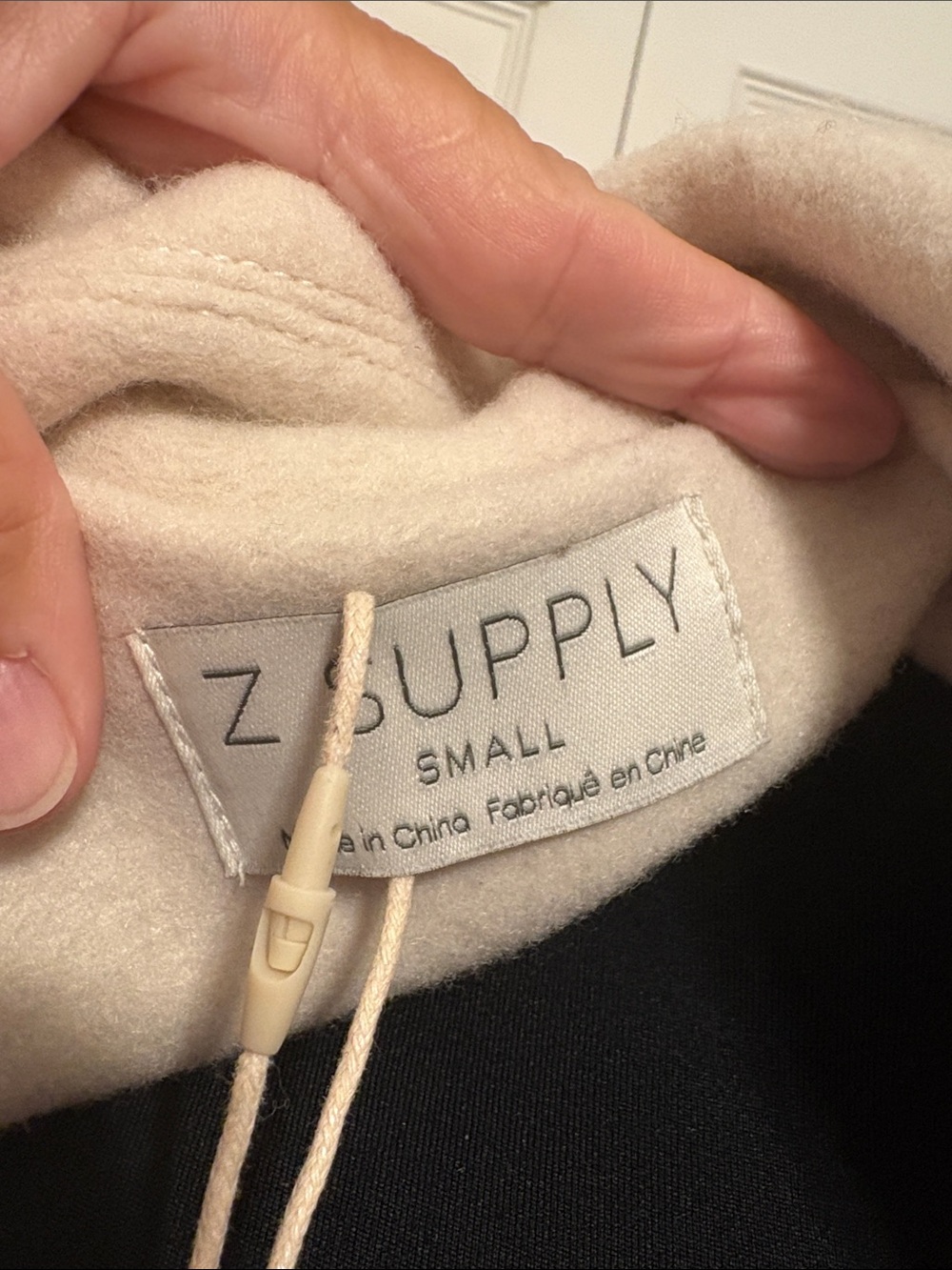NWT Z Supply Conway Plush Coat Sea Salt White Midi Long Jacket Size Small. - Picture 10 of 12